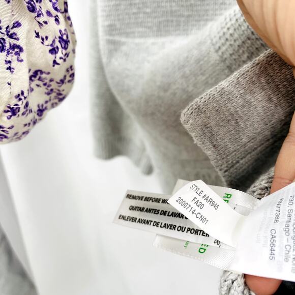 J. Crew gray knit structured cardigan sweater - Picture 5 of 6